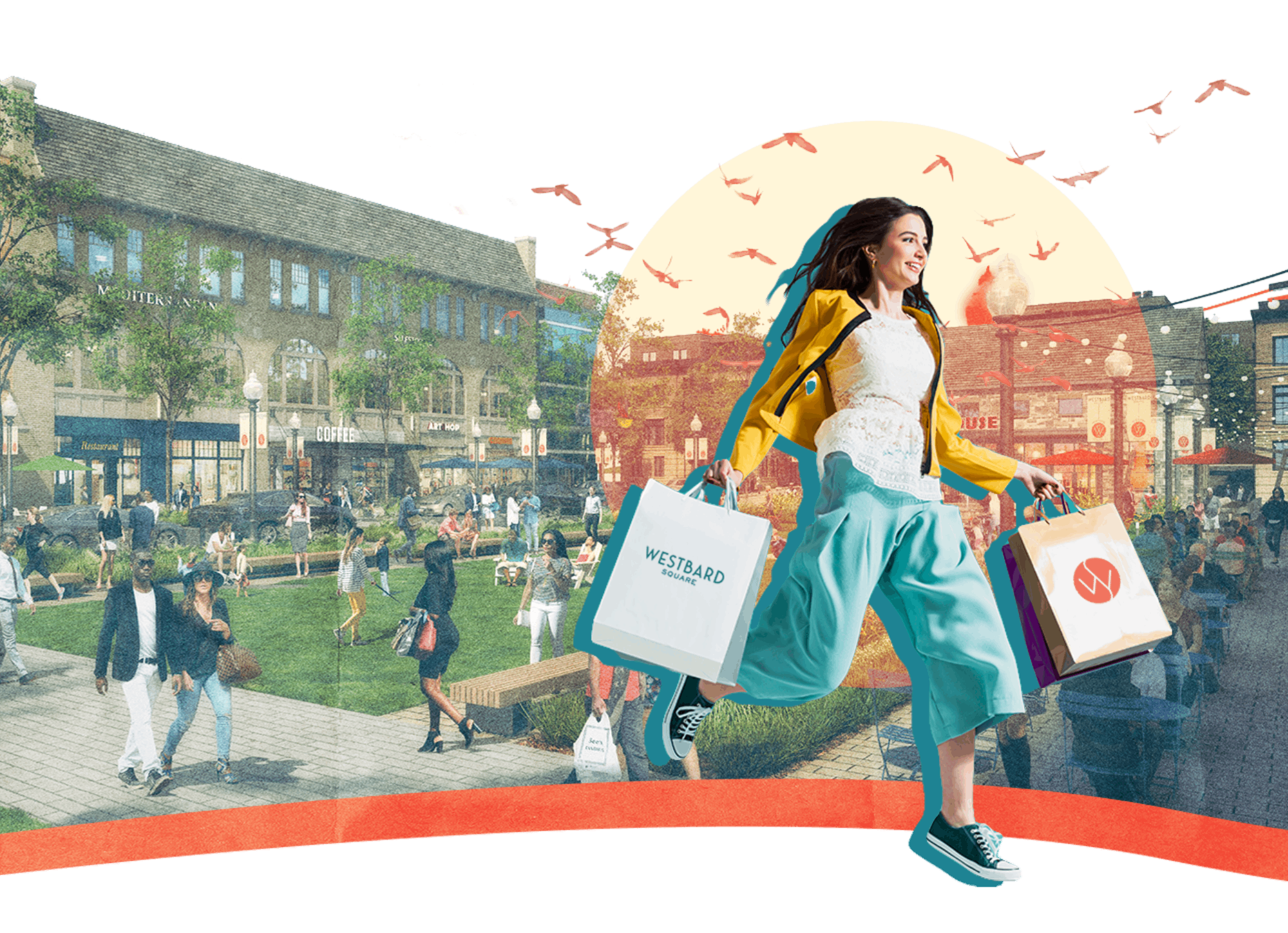 Girl with shopping bags